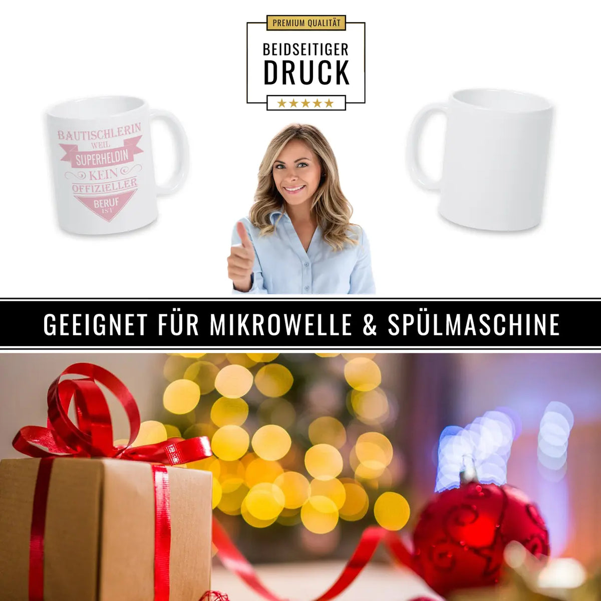 Kaffeetasse Bautischlerin - Druckerino