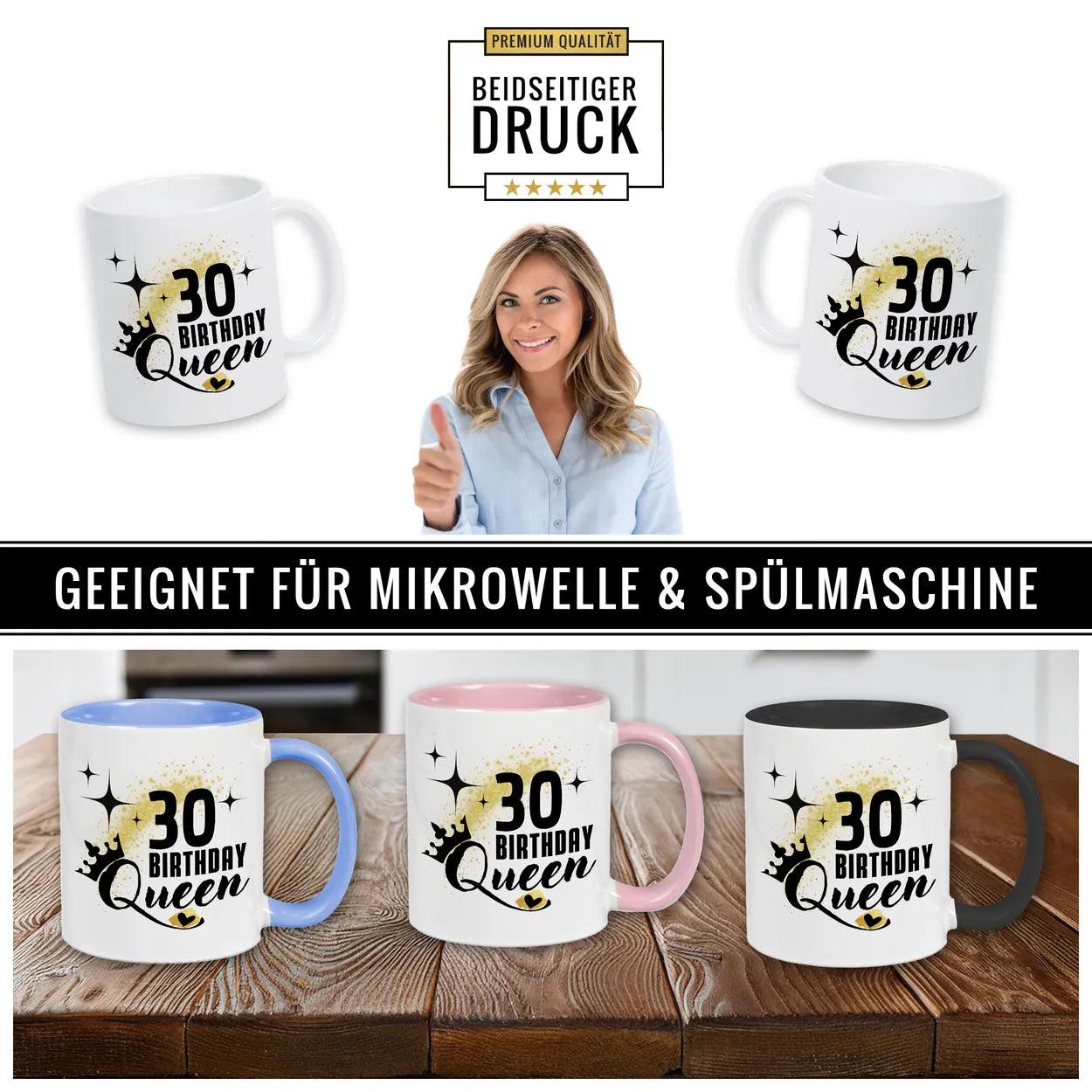Tasse Birthday Queen 30 - Druckerino