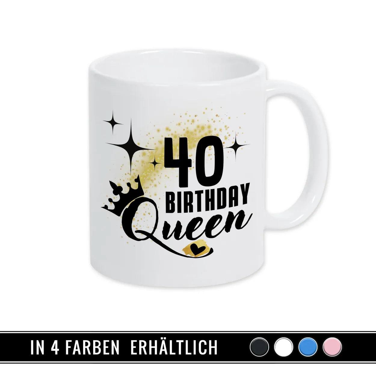 Tasse Birthday Queen 40 - Druckerino
