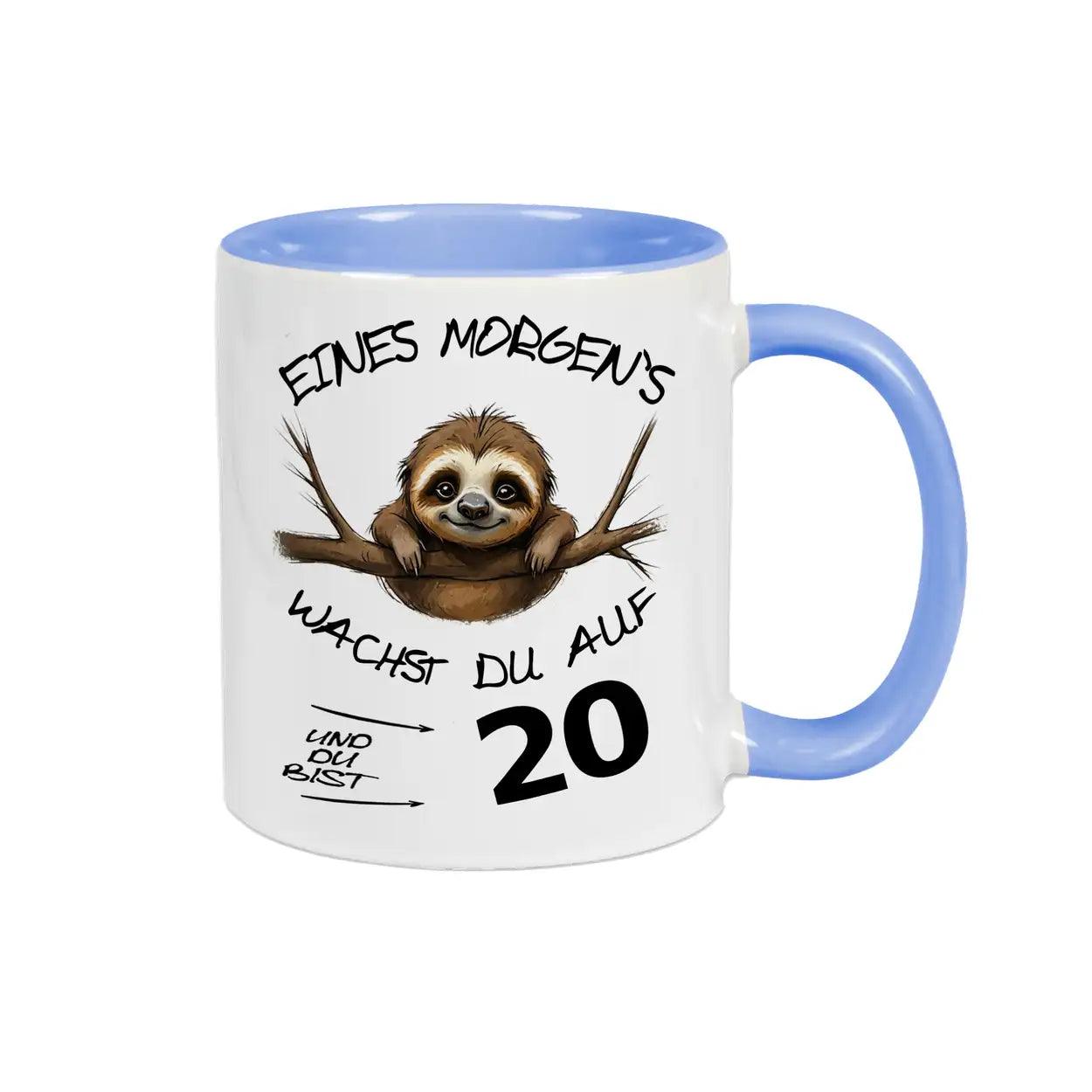 Tasse Eines Morgens wachst Du auf und bist 20 - Druckerino