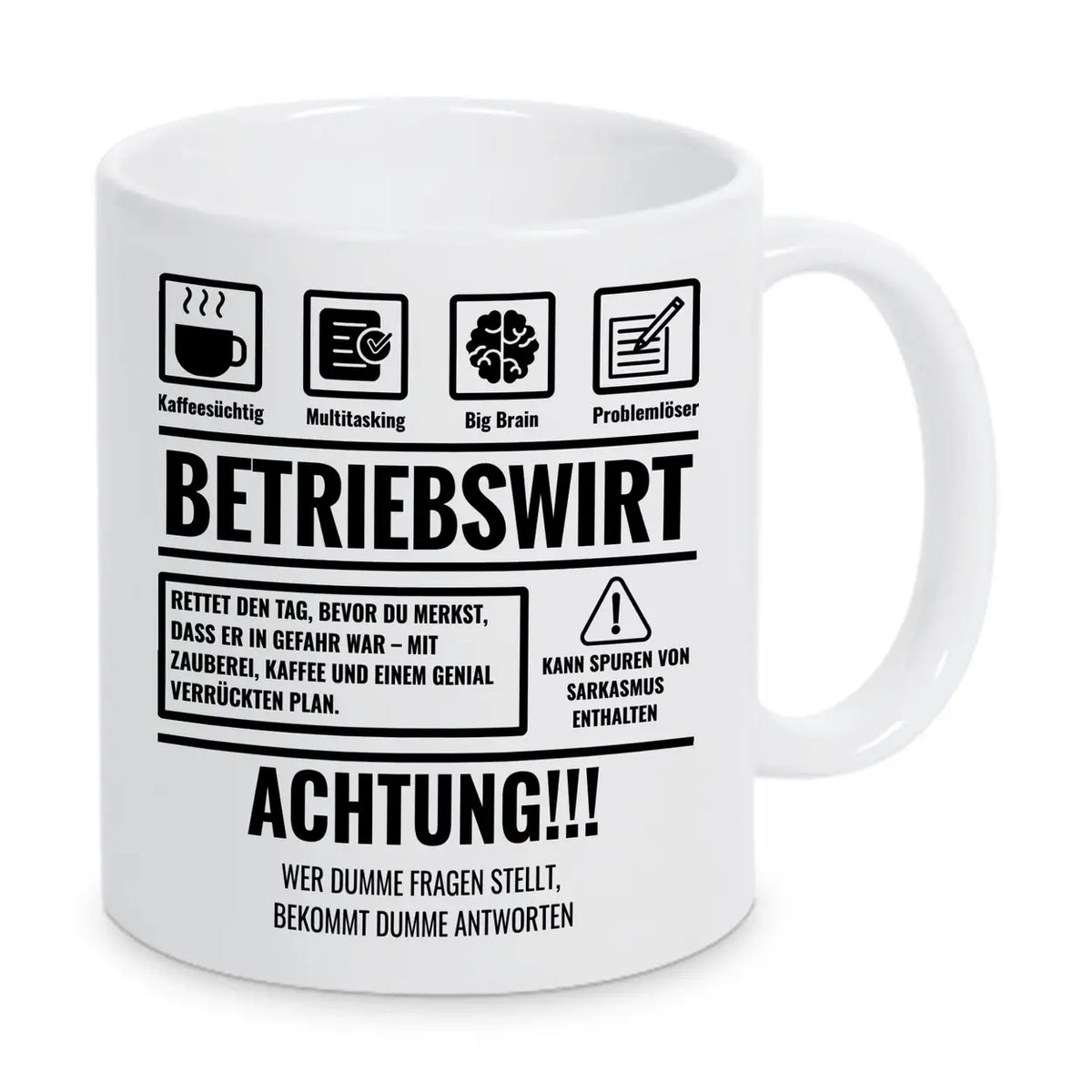 Tasse Sarkasmus Betriebswirt - Druckerino