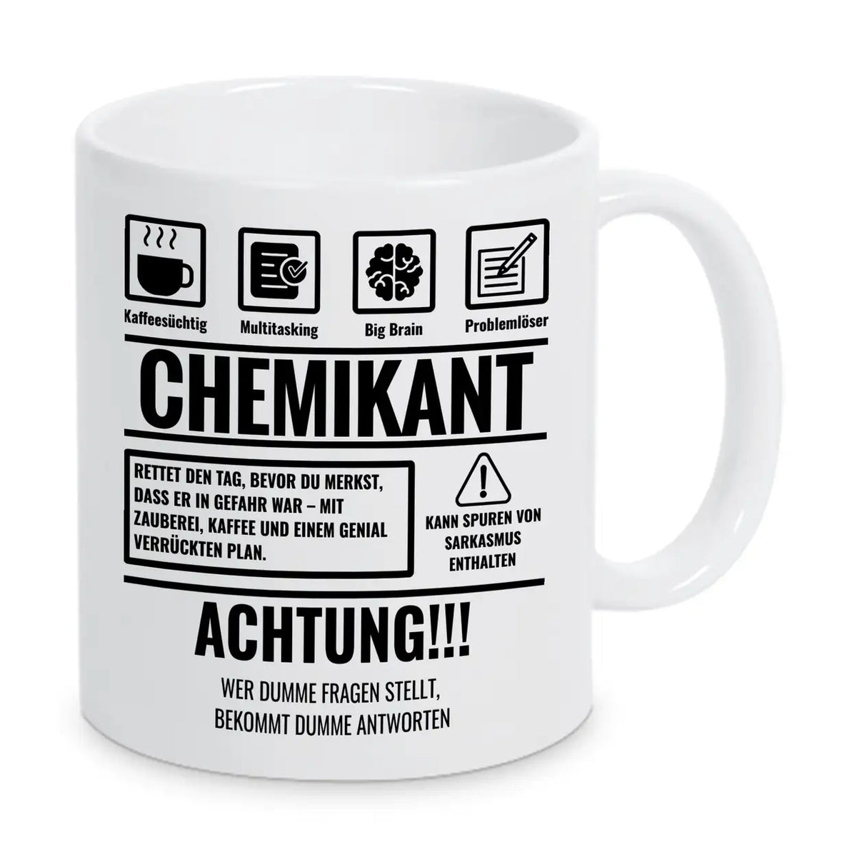 Tasse Sarkasmus Chemikant - Druckerino