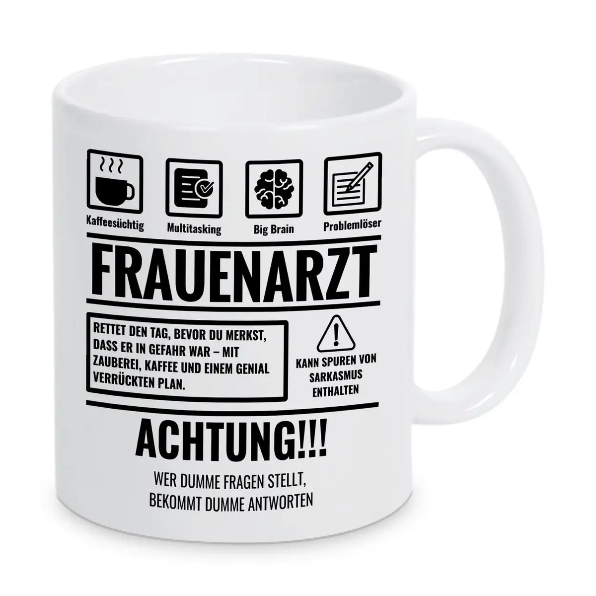 Tasse Sarkasmus Frauenarzt - Druckerino