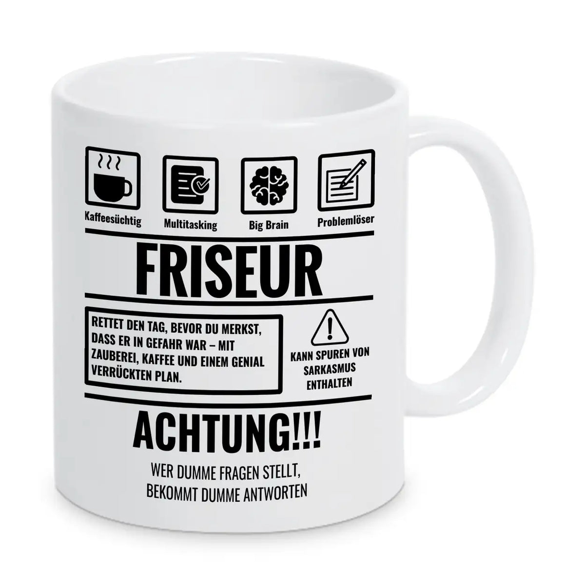 Tasse Sarkasmus Friseur - Druckerino