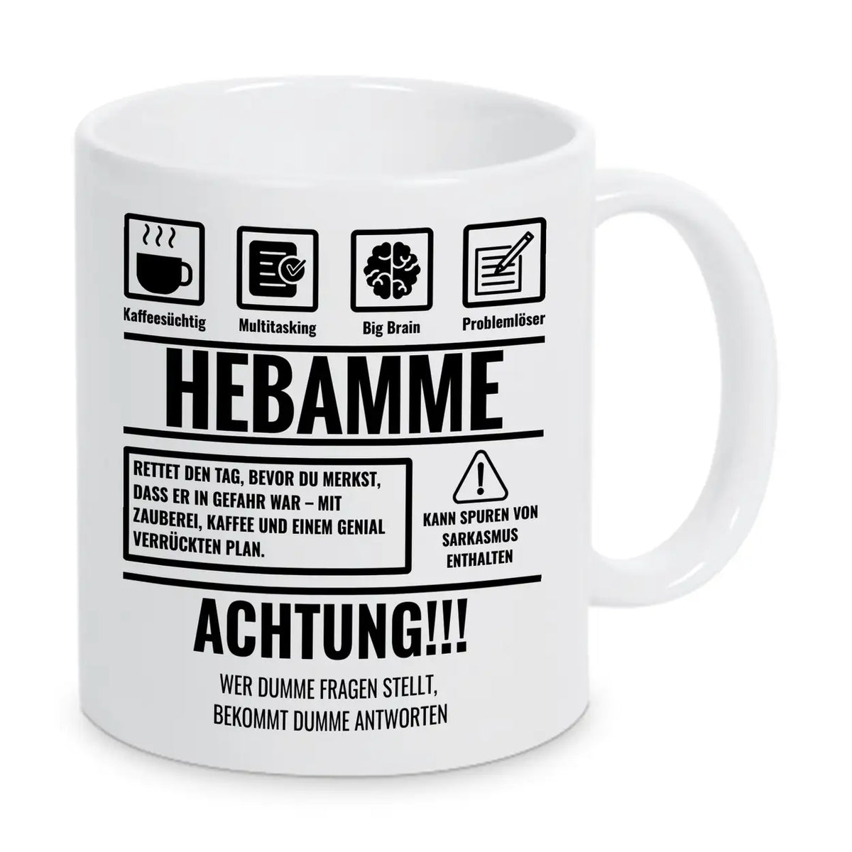Tasse Sarkasmus Hebamme - Druckerino