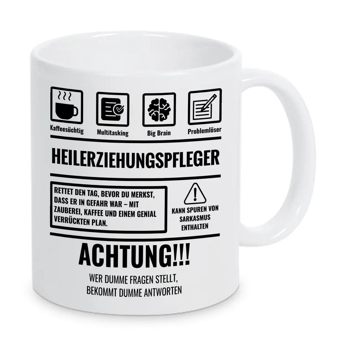 Tasse Sarkasmus Heilerziehungspfleger - Druckerino