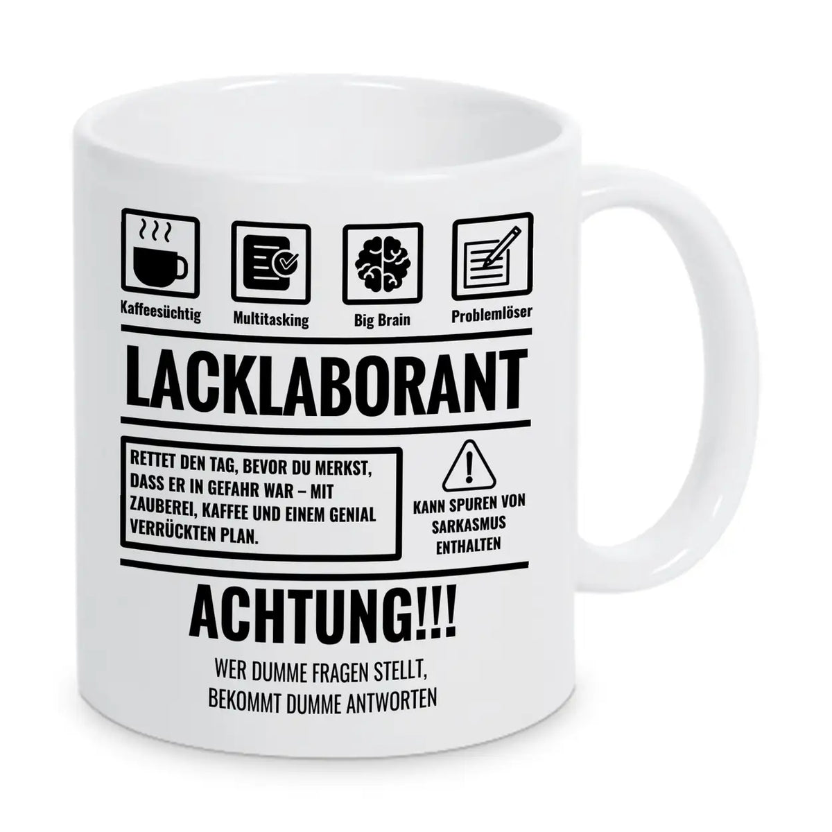 Tasse Sarkasmus Lacklaborant - Druckerino