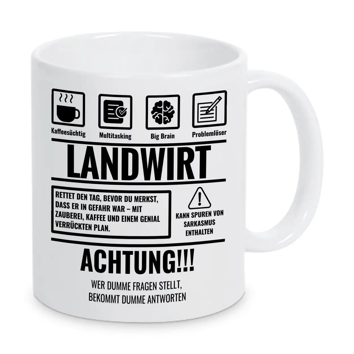 Tasse Sarkasmus Landwirt - Druckerino
