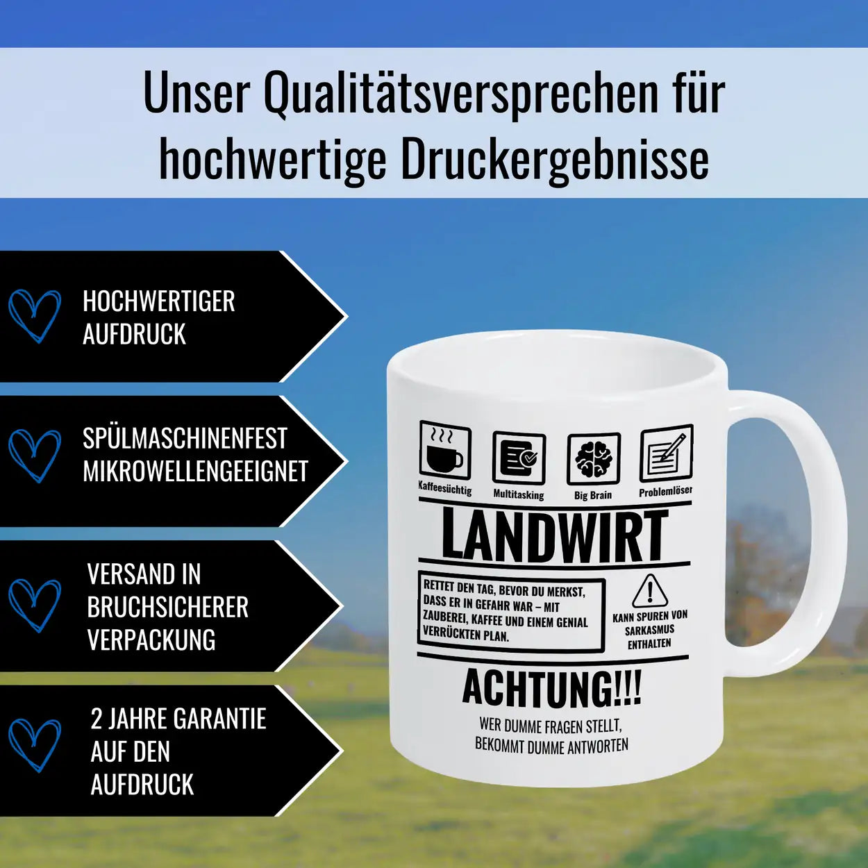 Tasse Sarkasmus Landwirt - Druckerino