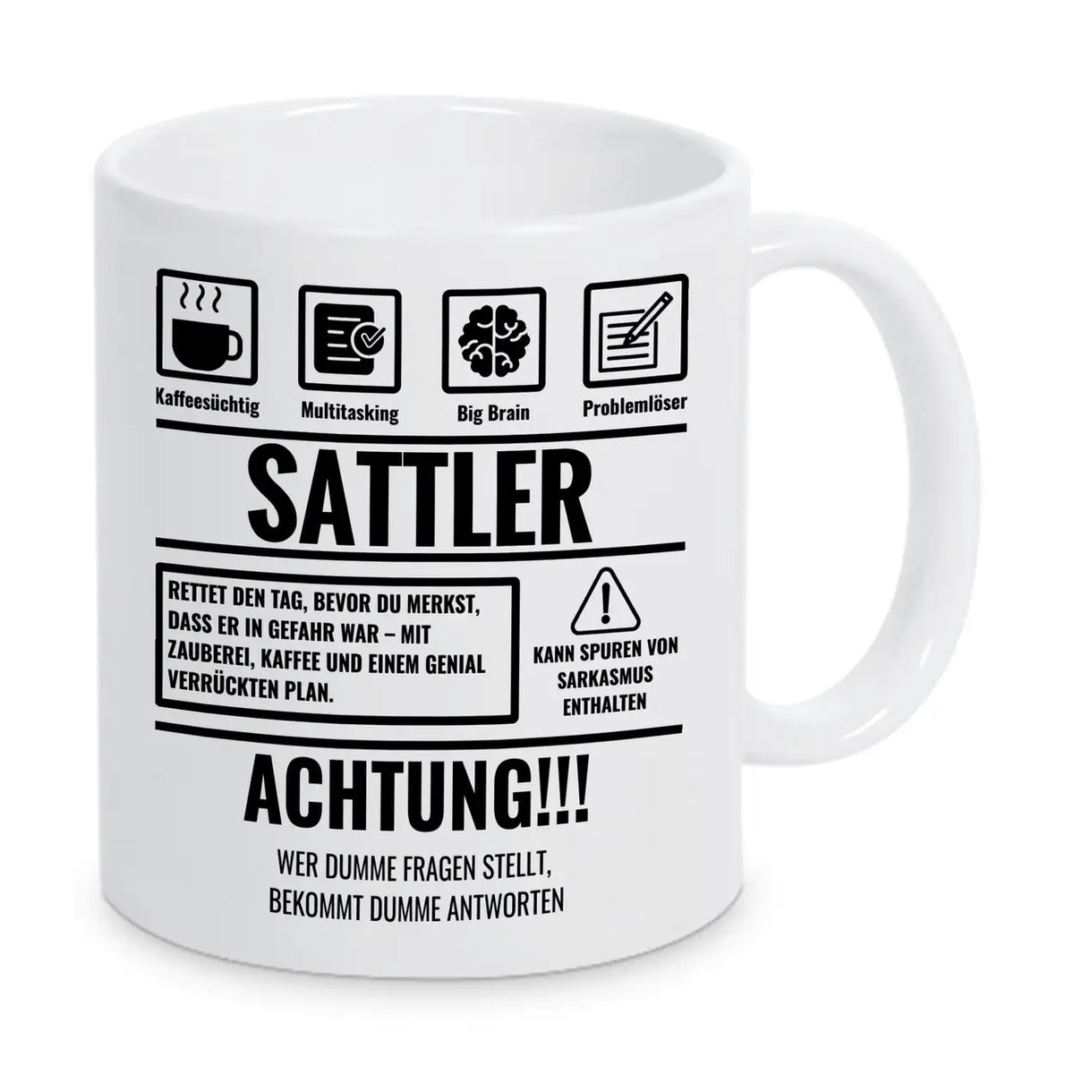Tasse Sarkasmus Sattler - Druckerino