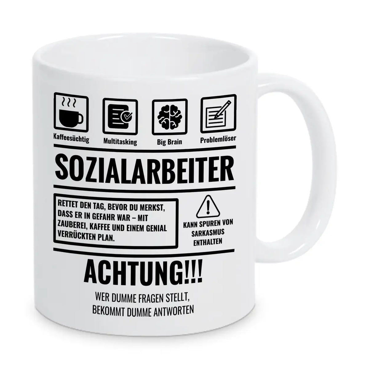 Tasse Sarkasmus Sozialarbeiter - Druckerino