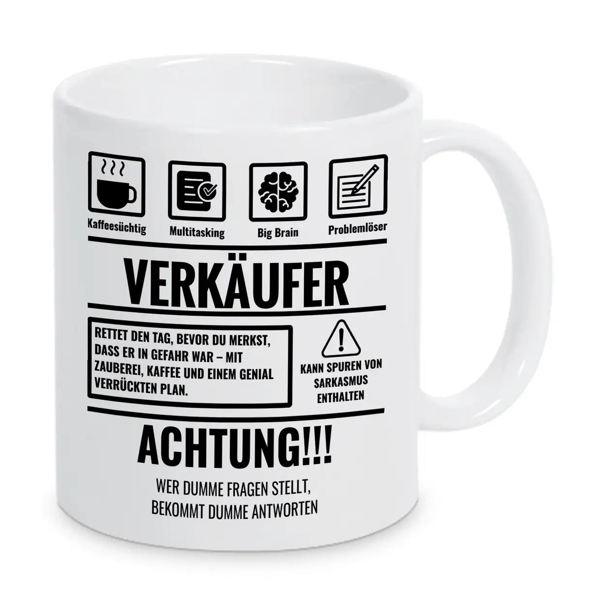 Tasse Sarkasmus Verkäufer - Druckerino