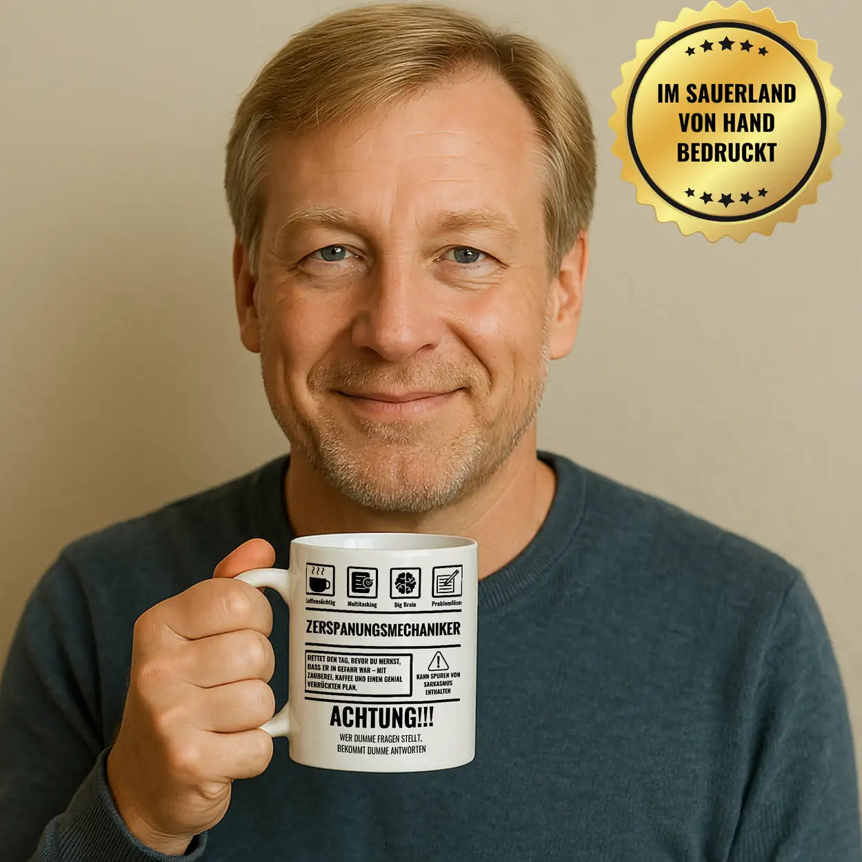 Tasse Sarkasmus Zerspanungsmechaniker - Druckerino