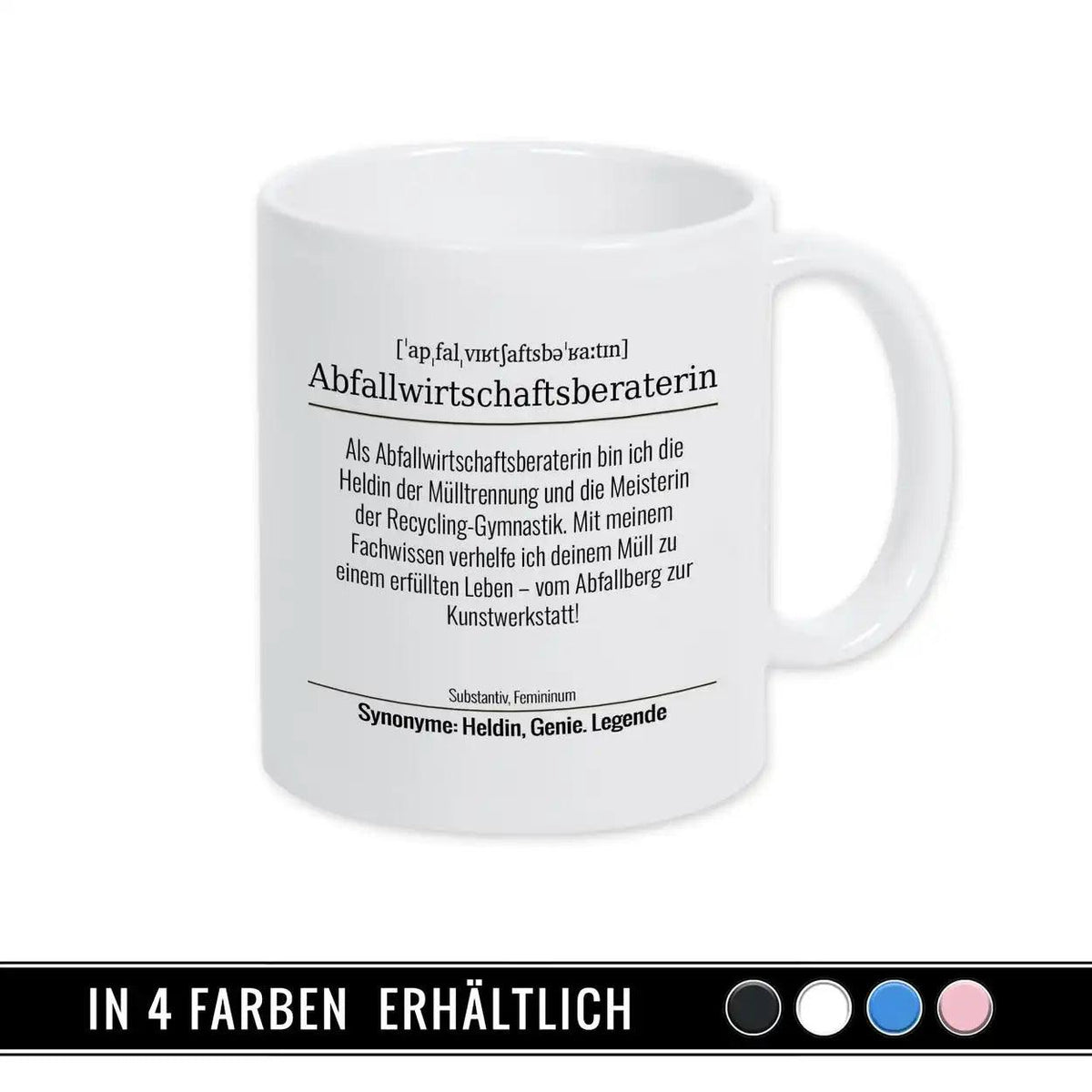 Tasse für Abfallwirtschaftsberaterin - Druckerino