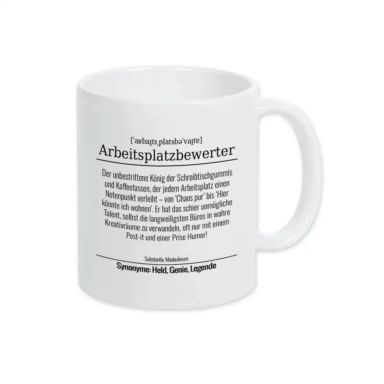 Tasse für Arbeitsplatzbewerter - Druckerino