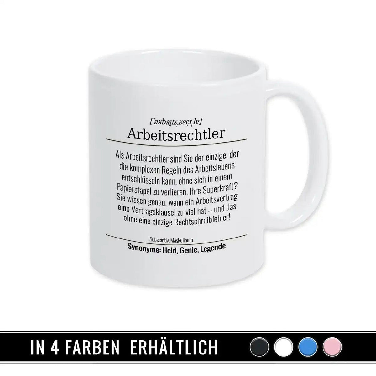Tasse für Arbeitsrechtler - Druckerino