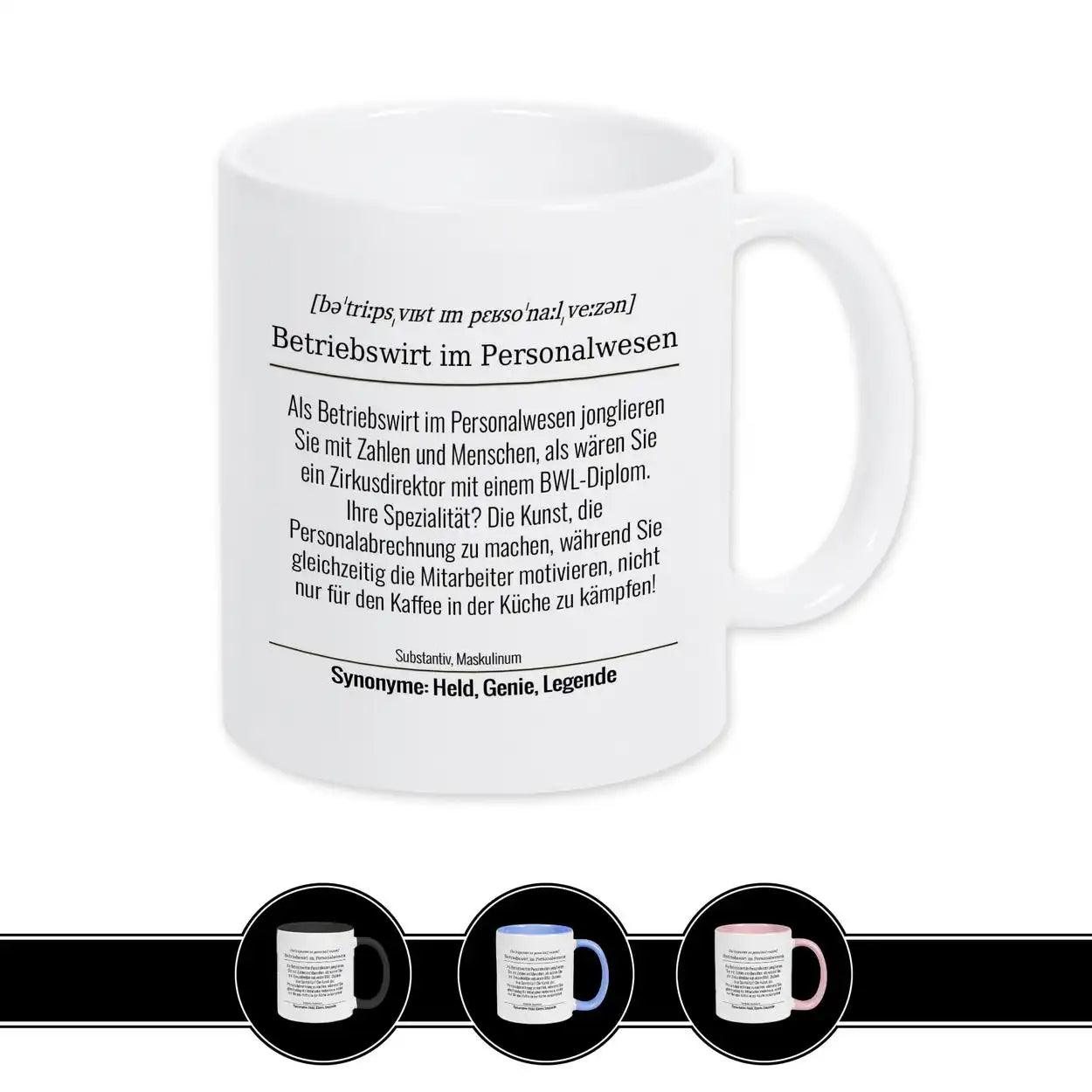 Tasse für Betriebswirt im Personalwesen - Druckerino