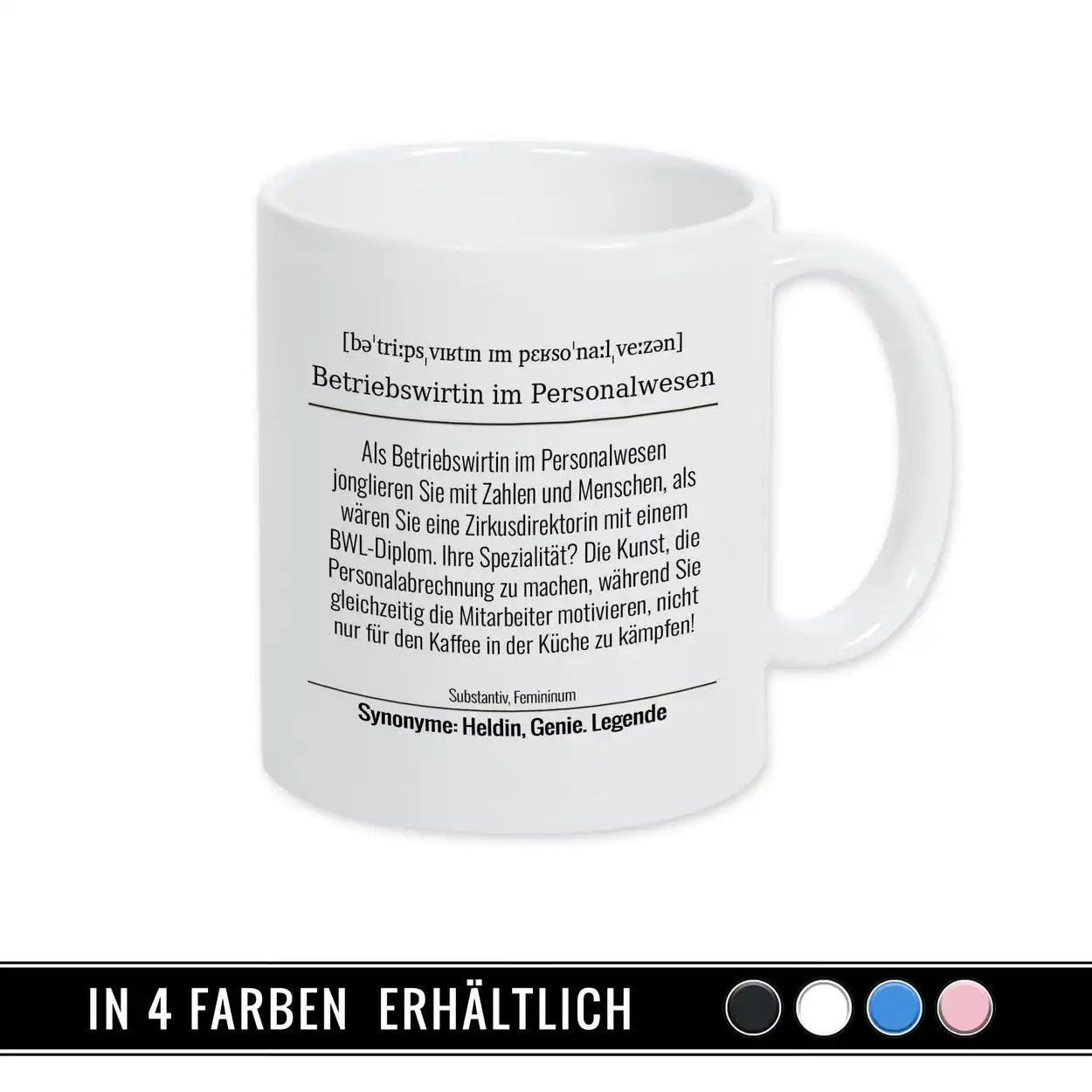 Tasse für Betriebswirtin im Personalwesen - Druckerino
