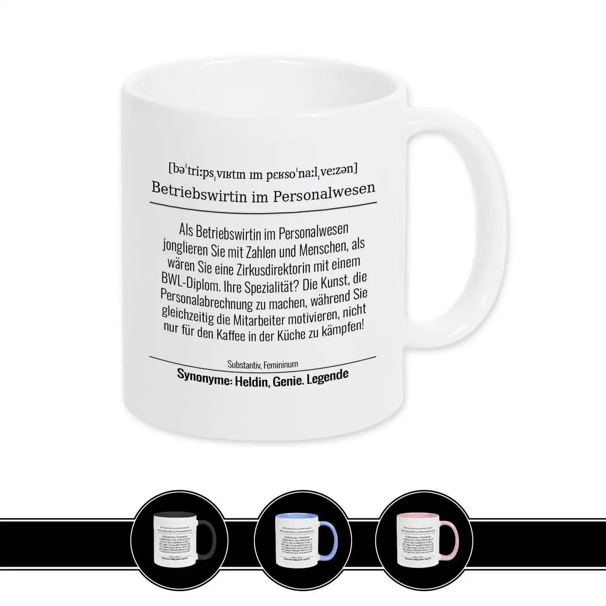 Tasse für Betriebswirtin im Personalwesen - Druckerino