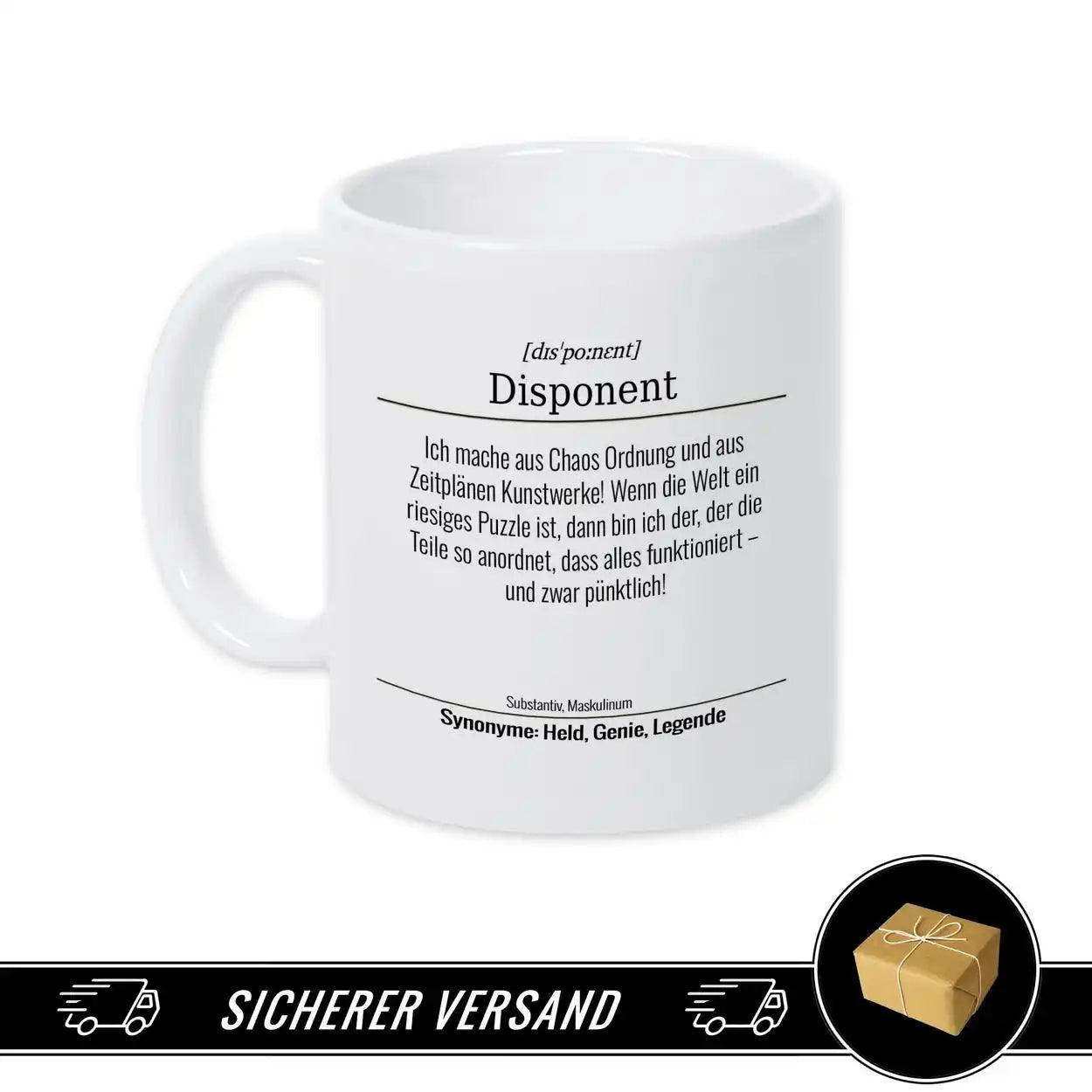 Tasse für Disponent - Druckerino