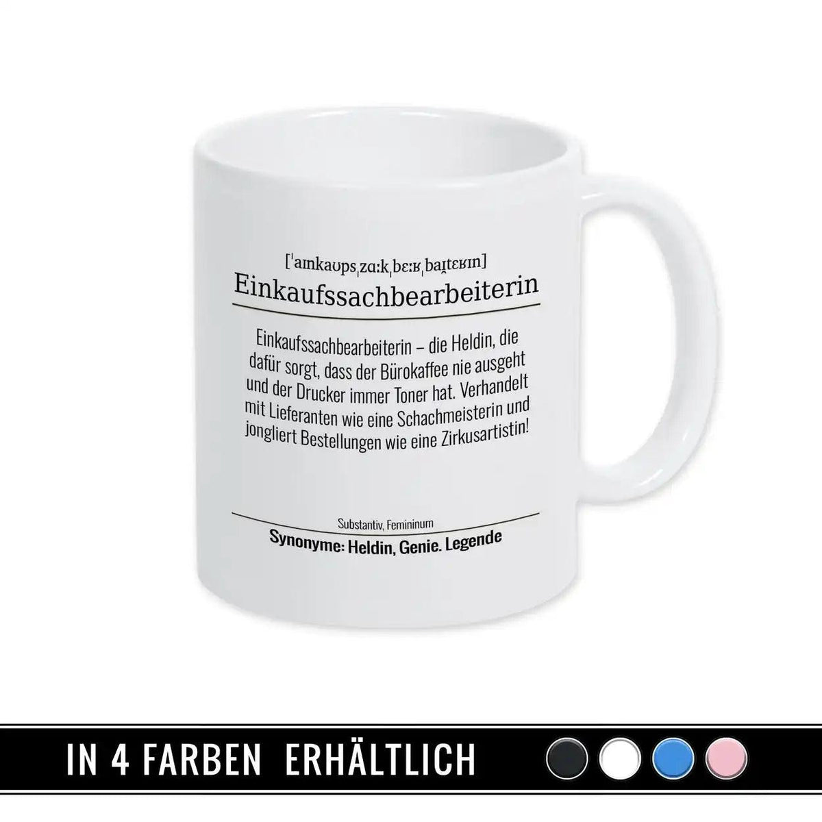 Tasse für Einkaufssachbearbeiterin - Druckerino