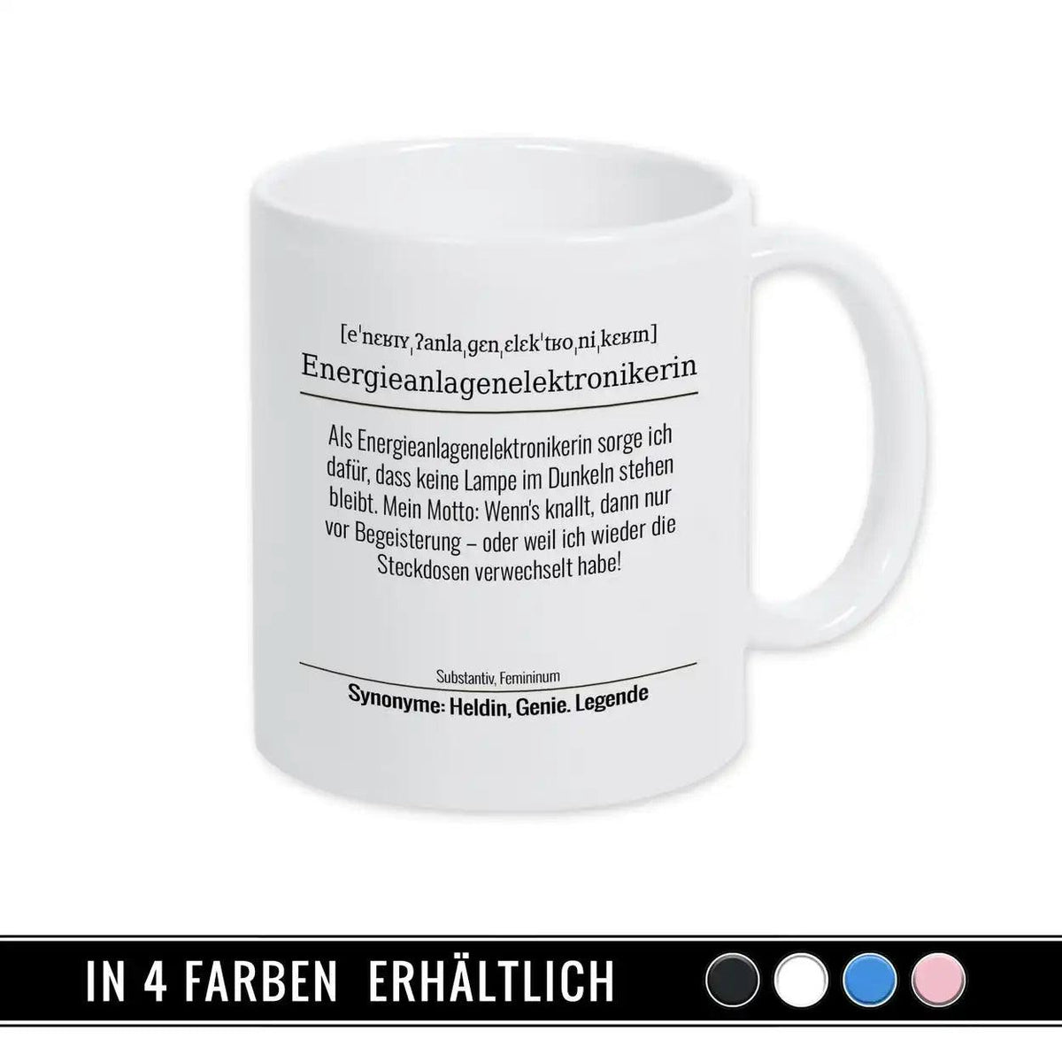 Tasse für Energieanlagenelektronikerin - Druckerino