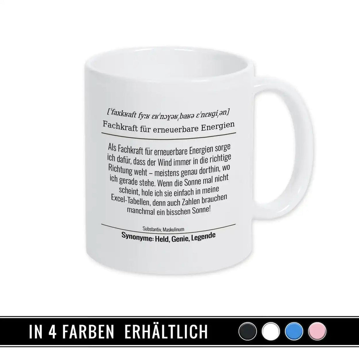 Tasse für Fachkraft für erneuerbare Energien - Druckerino