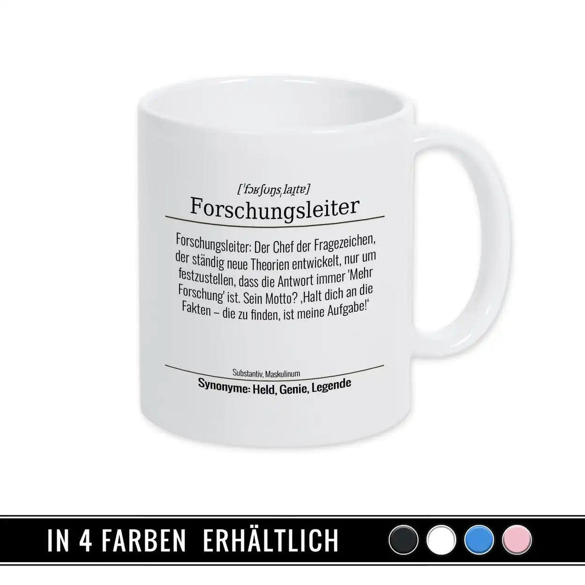 Tasse für Forschungsleiter - Druckerino