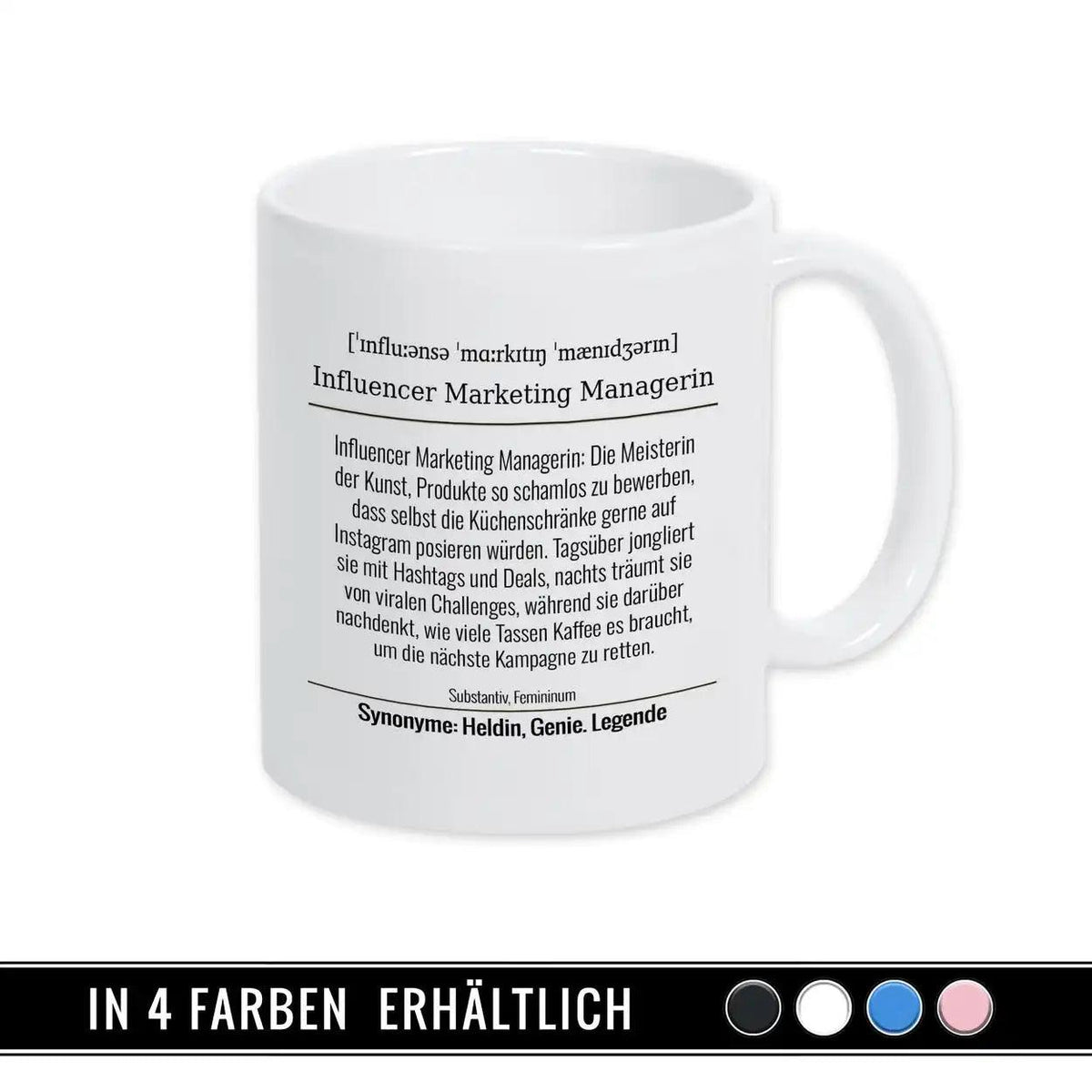Tasse für Influencer Marketing Managerin - Druckerino