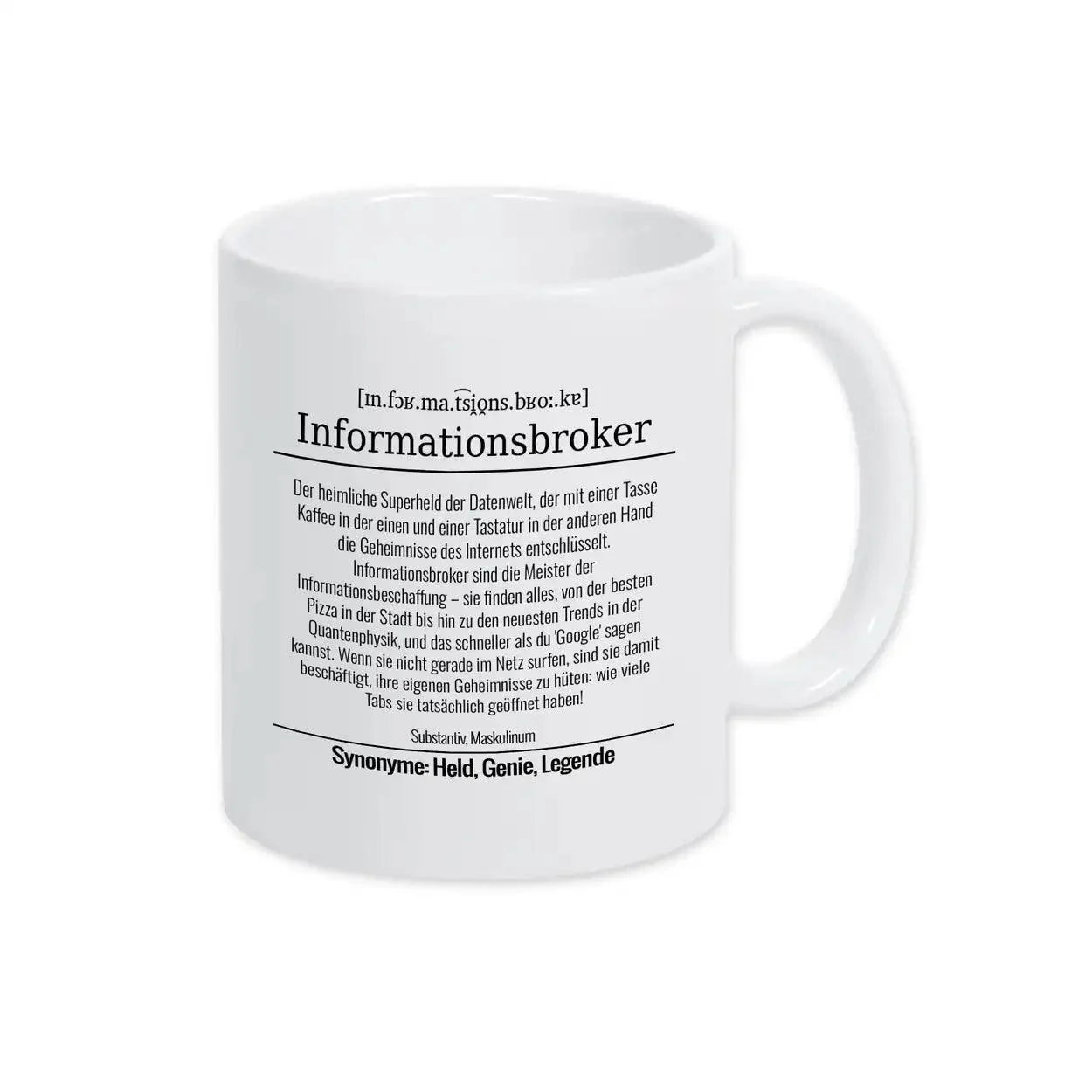 Tasse für Informationsbroker - Druckerino