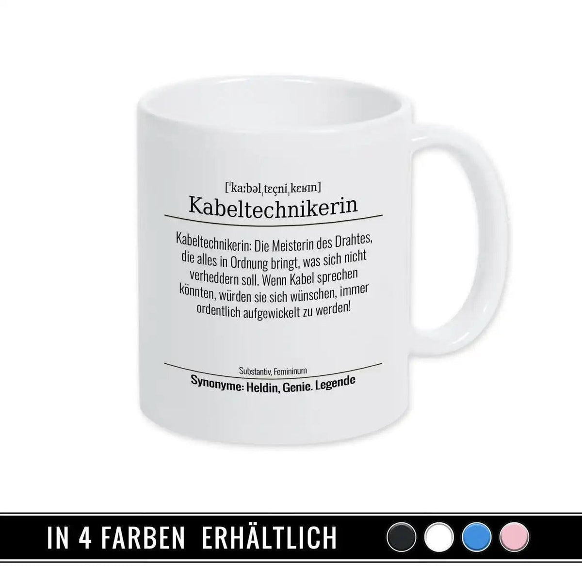 Tasse für Kabeltechnikerin - Druckerino