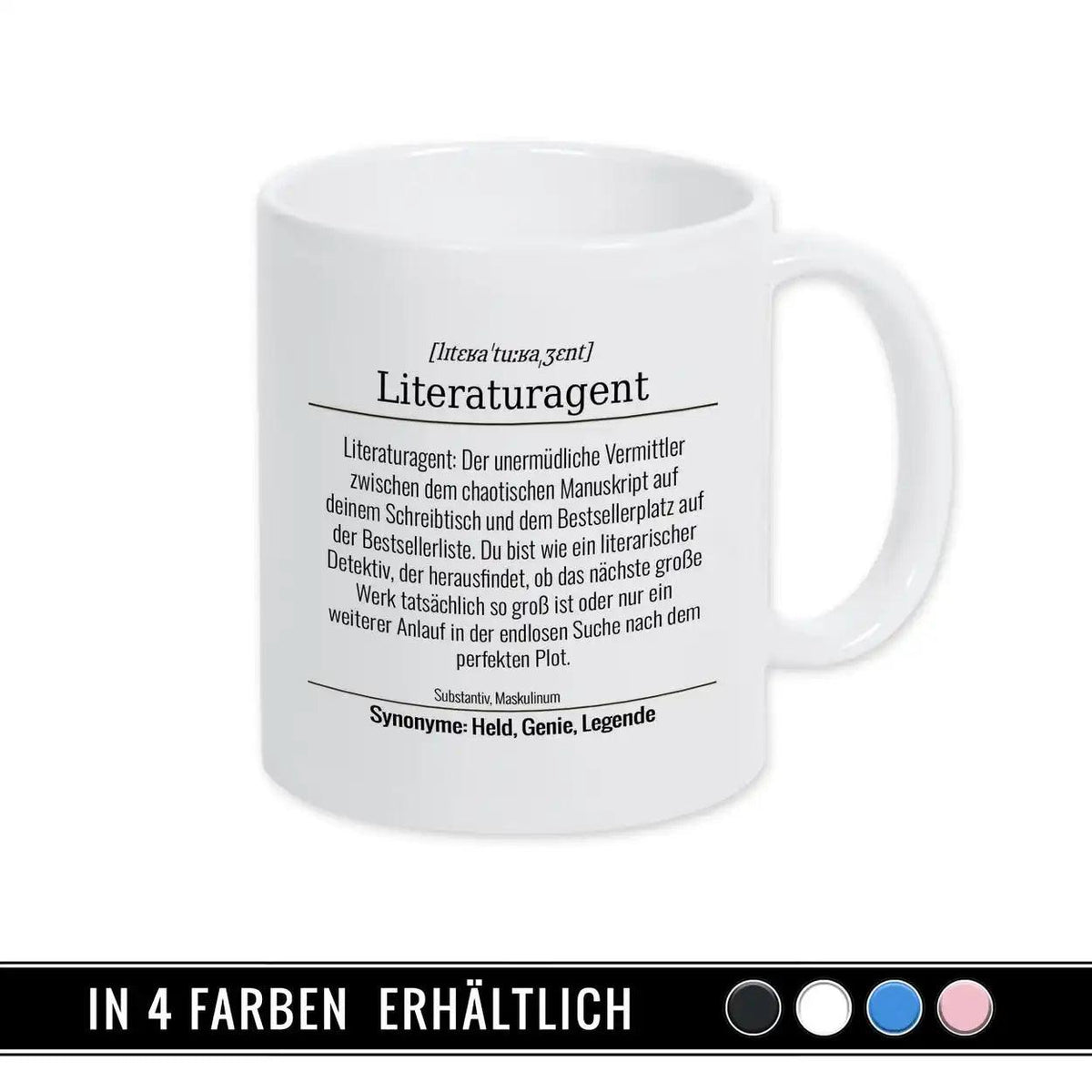 Tasse für Literaturagent - Druckerino