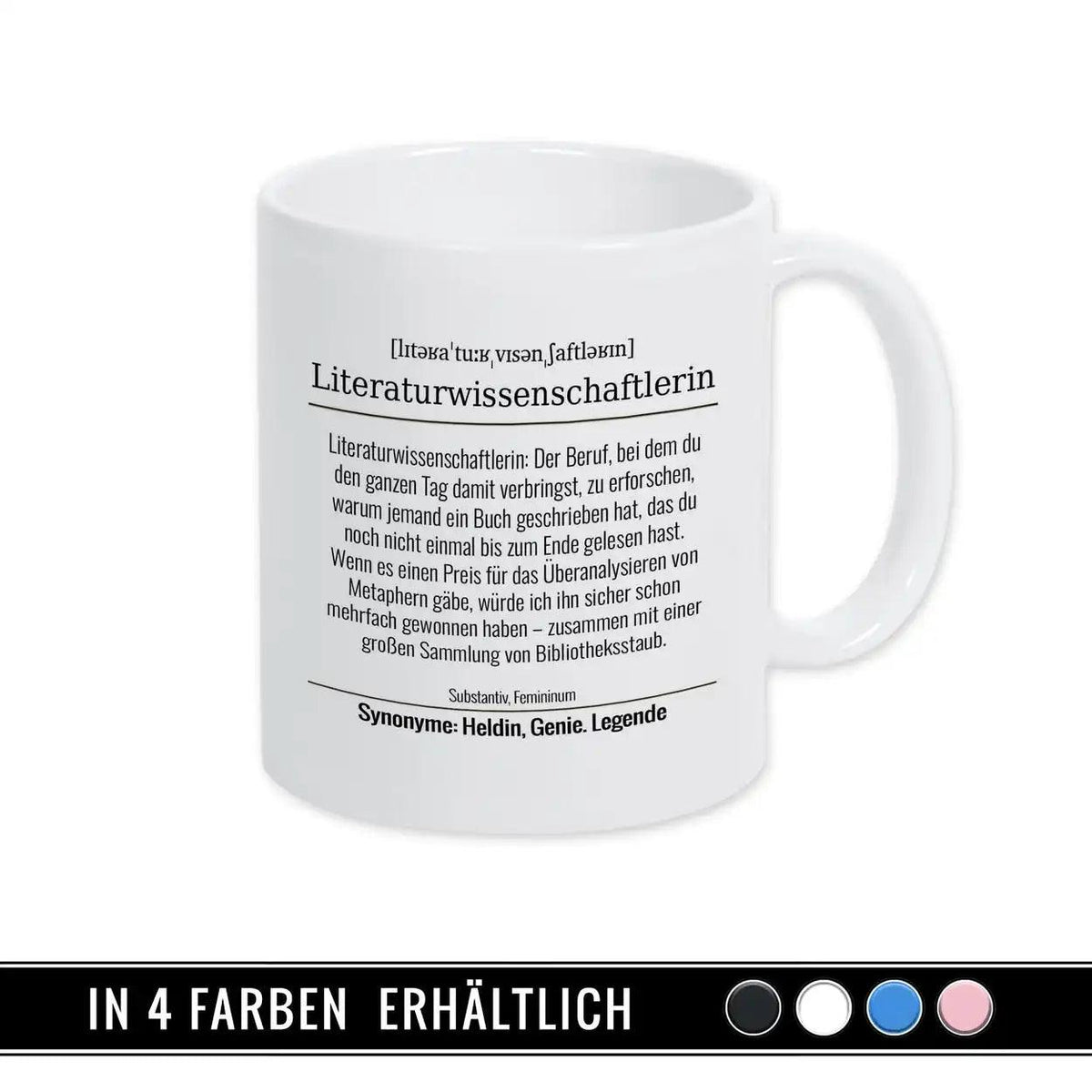 Tasse für Literaturwissenschaftlerin - Druckerino