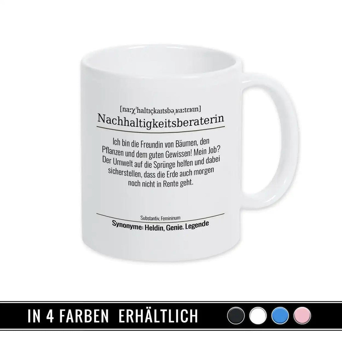 Tasse für Nachhaltigkeitsberaterin - Druckerino