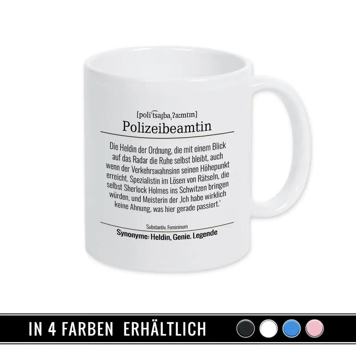 Tasse für Polizeibeamtin - Druckerino
