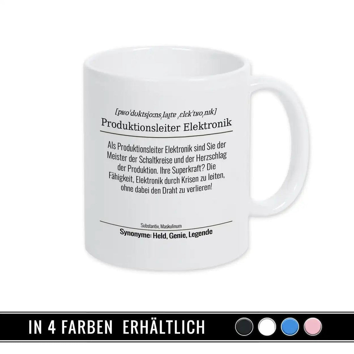 Tasse für Produktionsleiter Elektronik - Druckerino