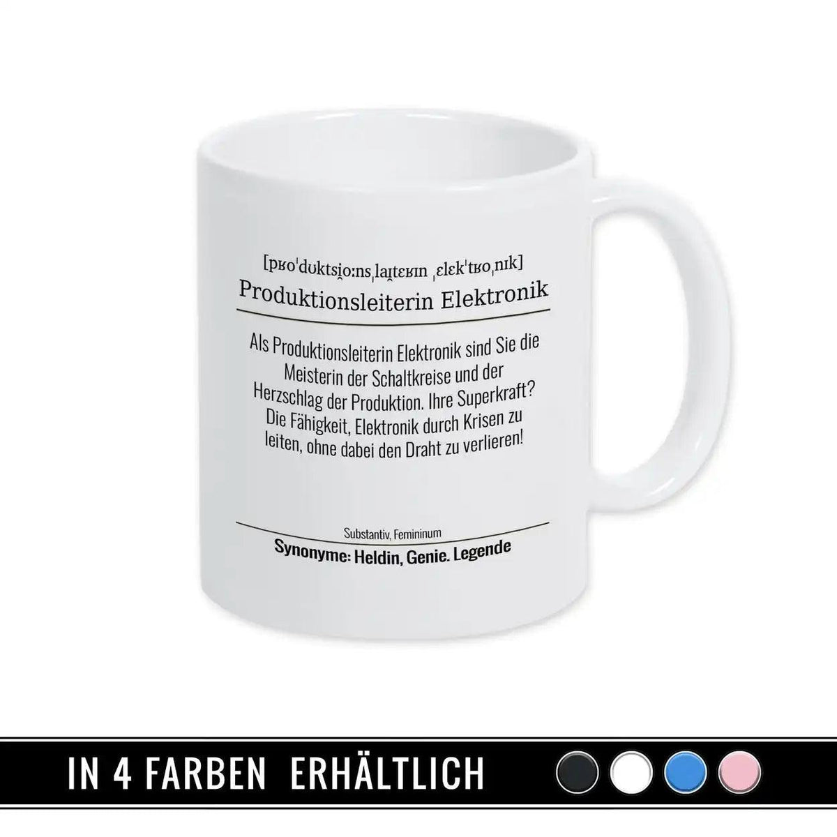 Tasse für Produktionsleiterin Elektronik - Druckerino