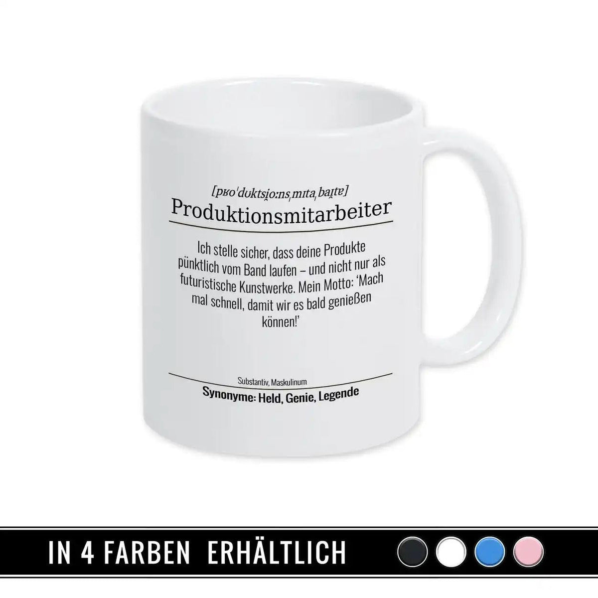 Tasse für Produktionsmitarbeiter - Druckerino