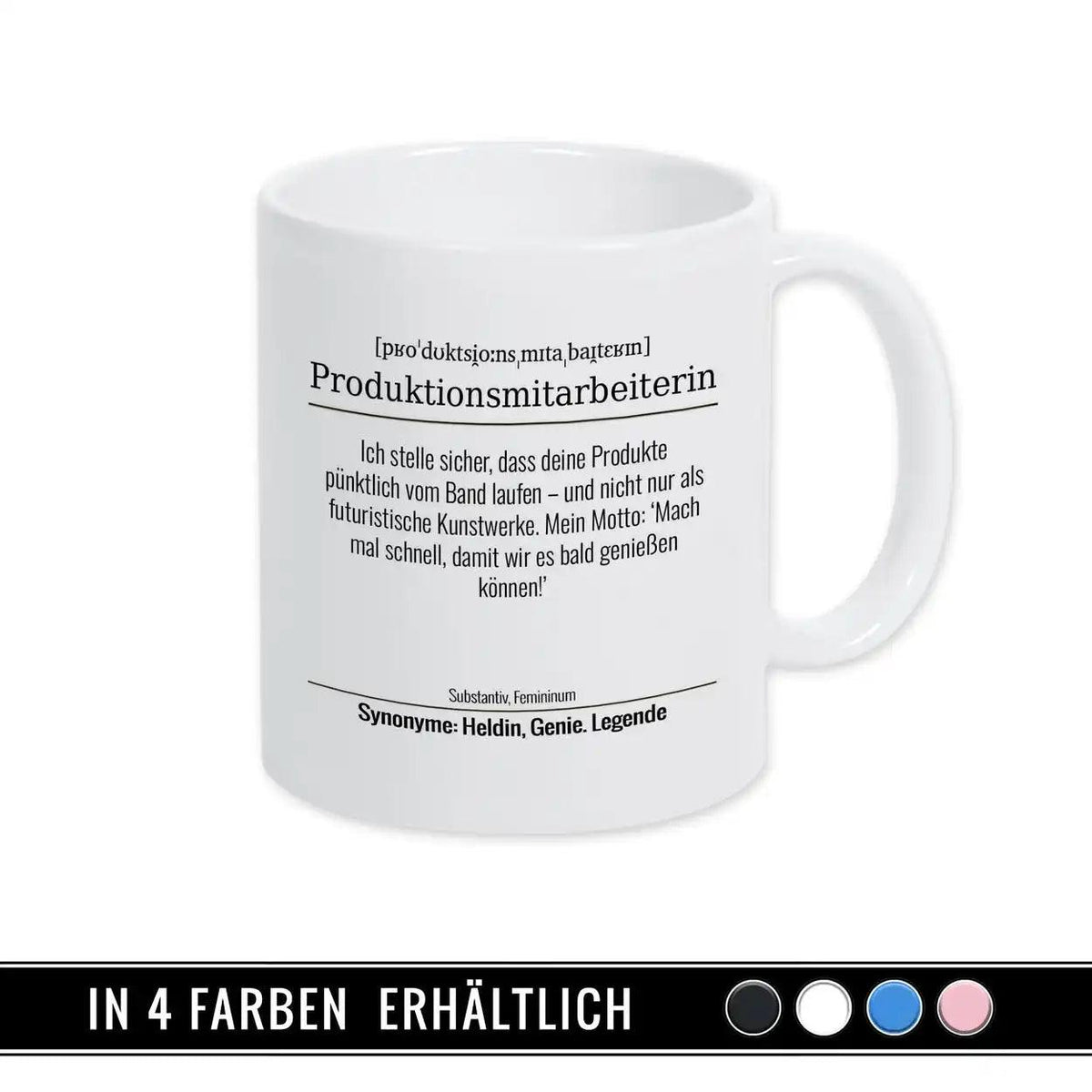 Tasse für Produktionsmitarbeiterin - Druckerino