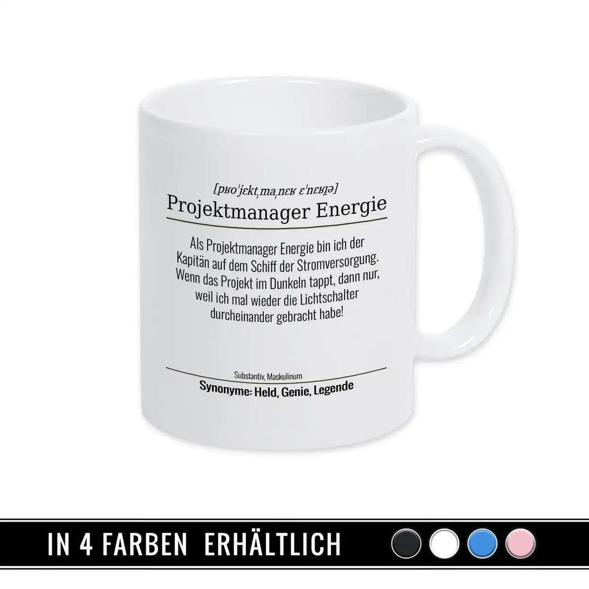 Tasse für Projektmanager Energie - Druckerino