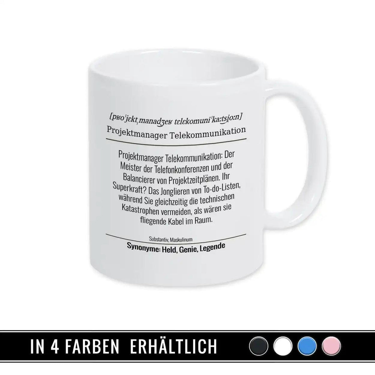 Tasse für Projektmanager Telekommunikation - Druckerino