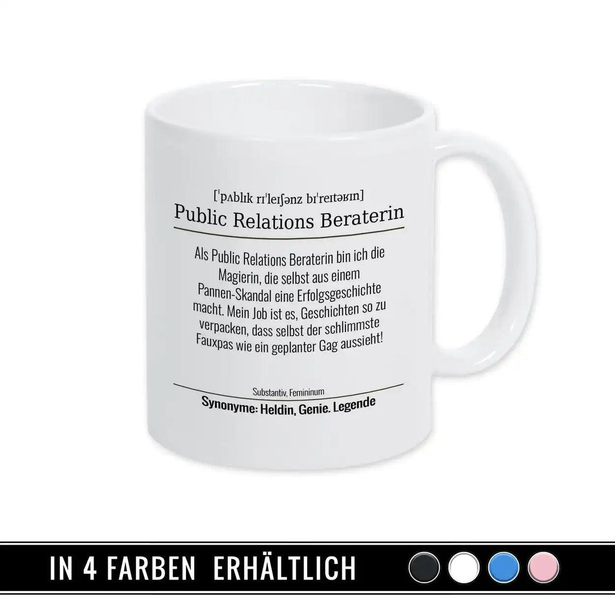 Tasse für Public Relations Beraterin - Druckerino
