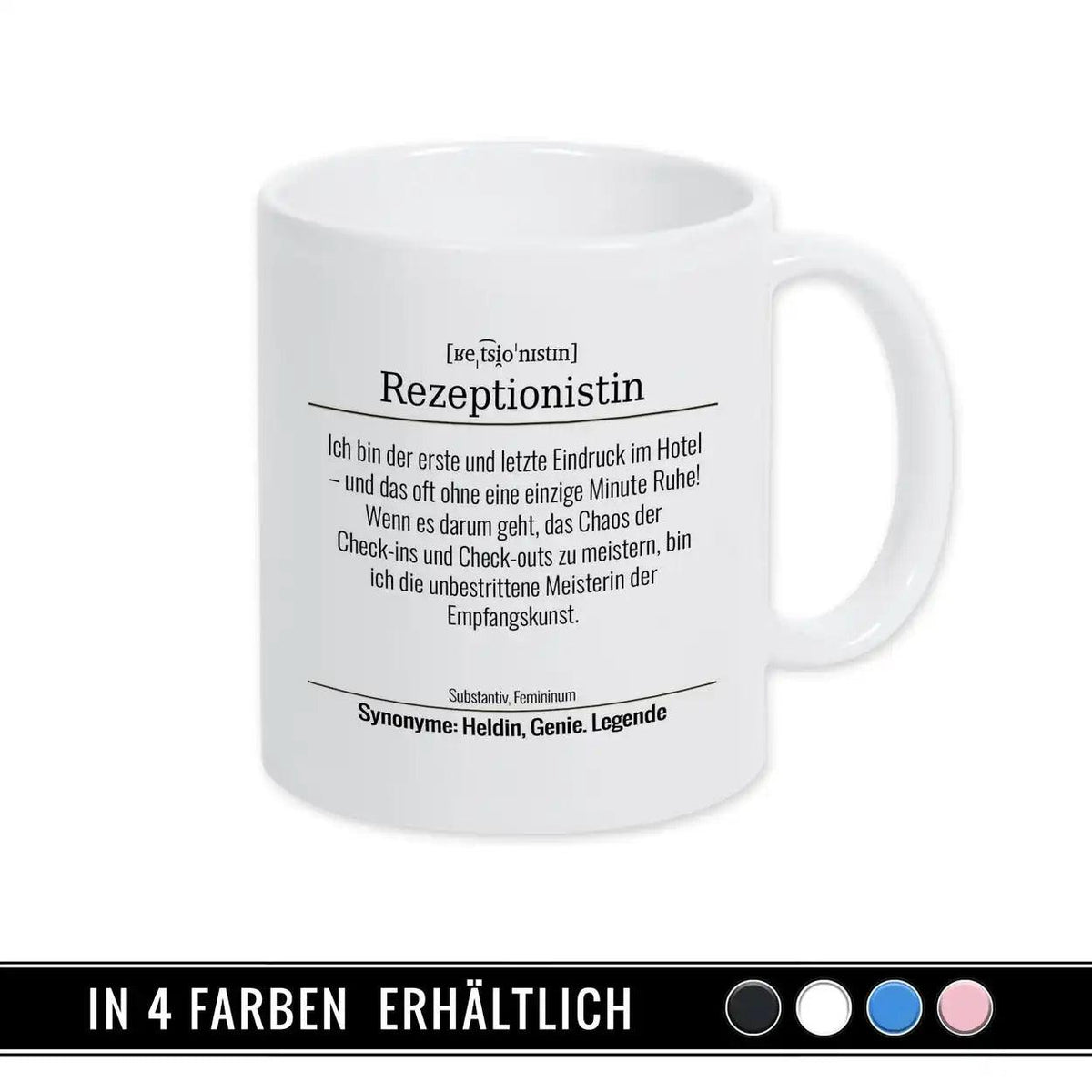 Tasse für Rezeptionistin - Druckerino