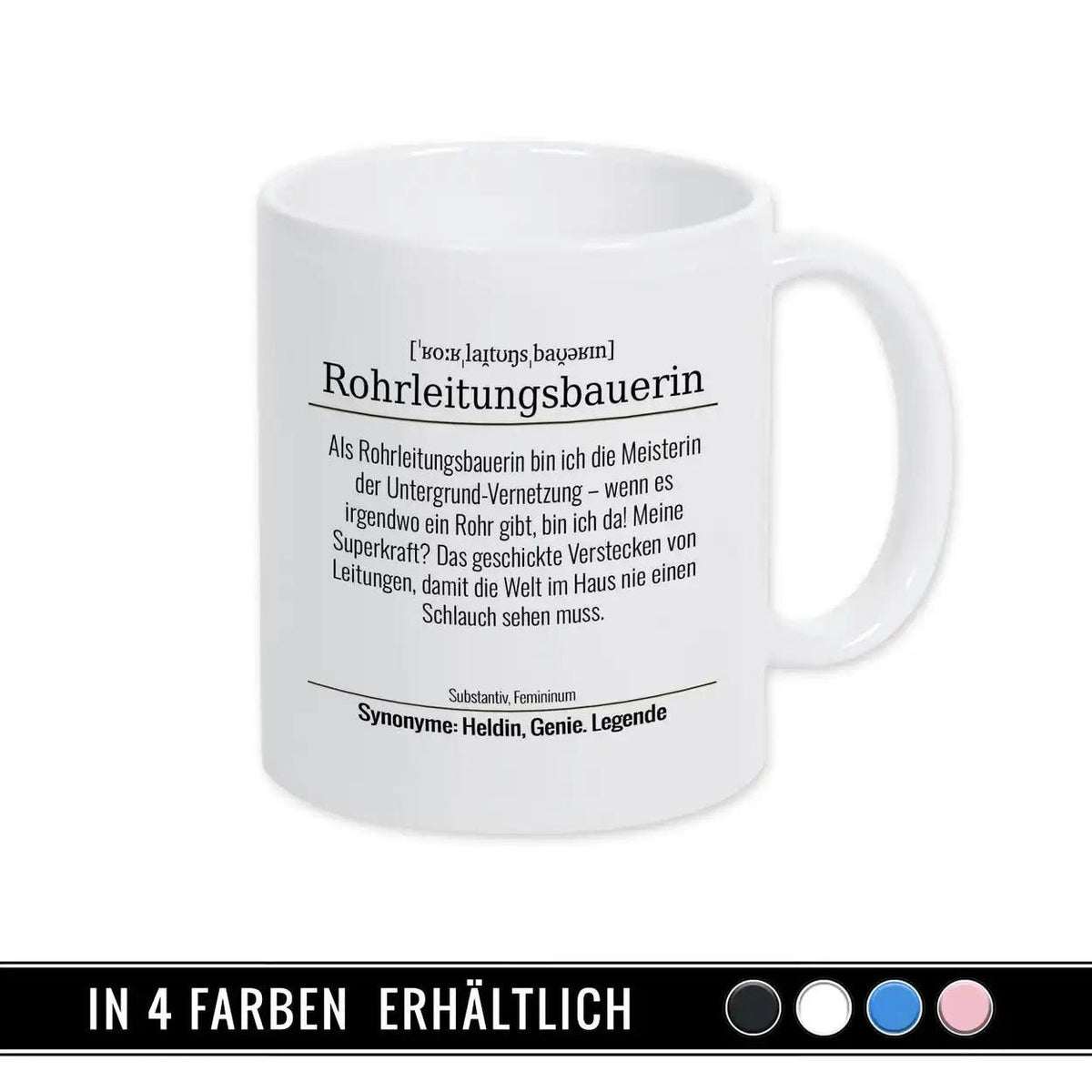 Tasse für Rohrleitungsbauerin - Druckerino
