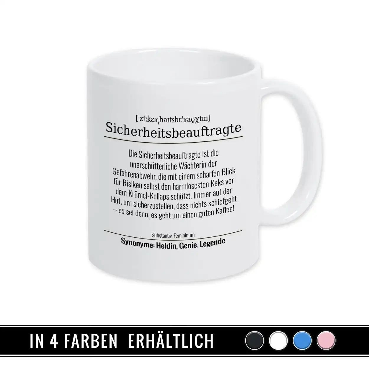 Tasse für Sicherheitsbeauftragte - Druckerino