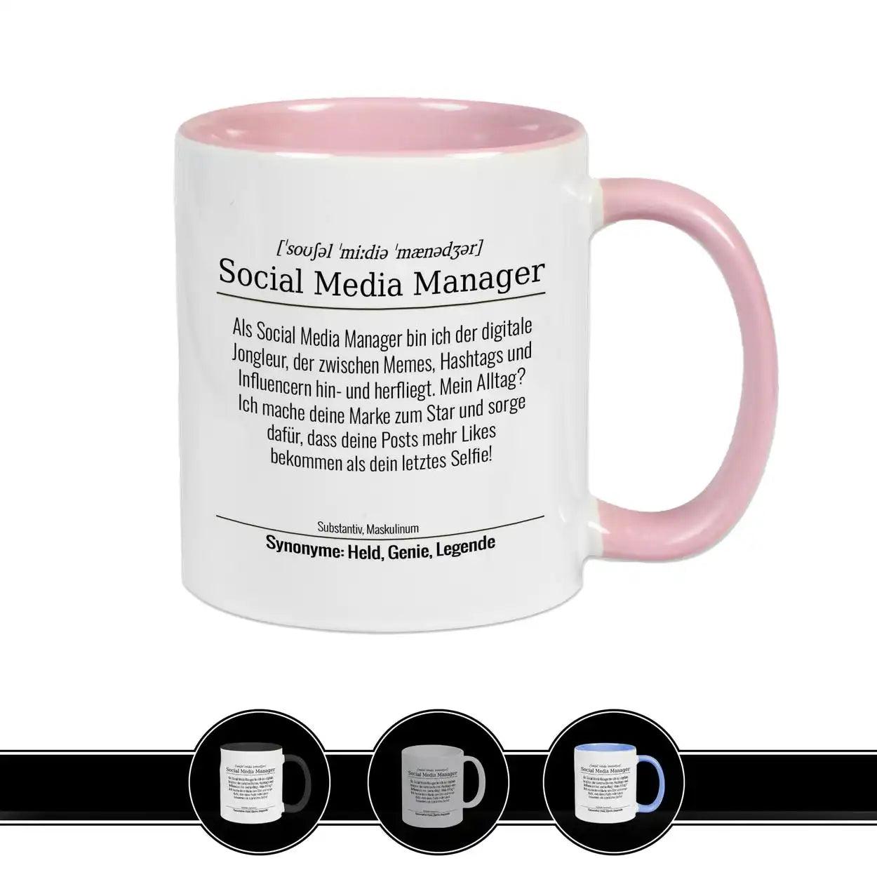 Tasse für Social Media Manager - Druckerino