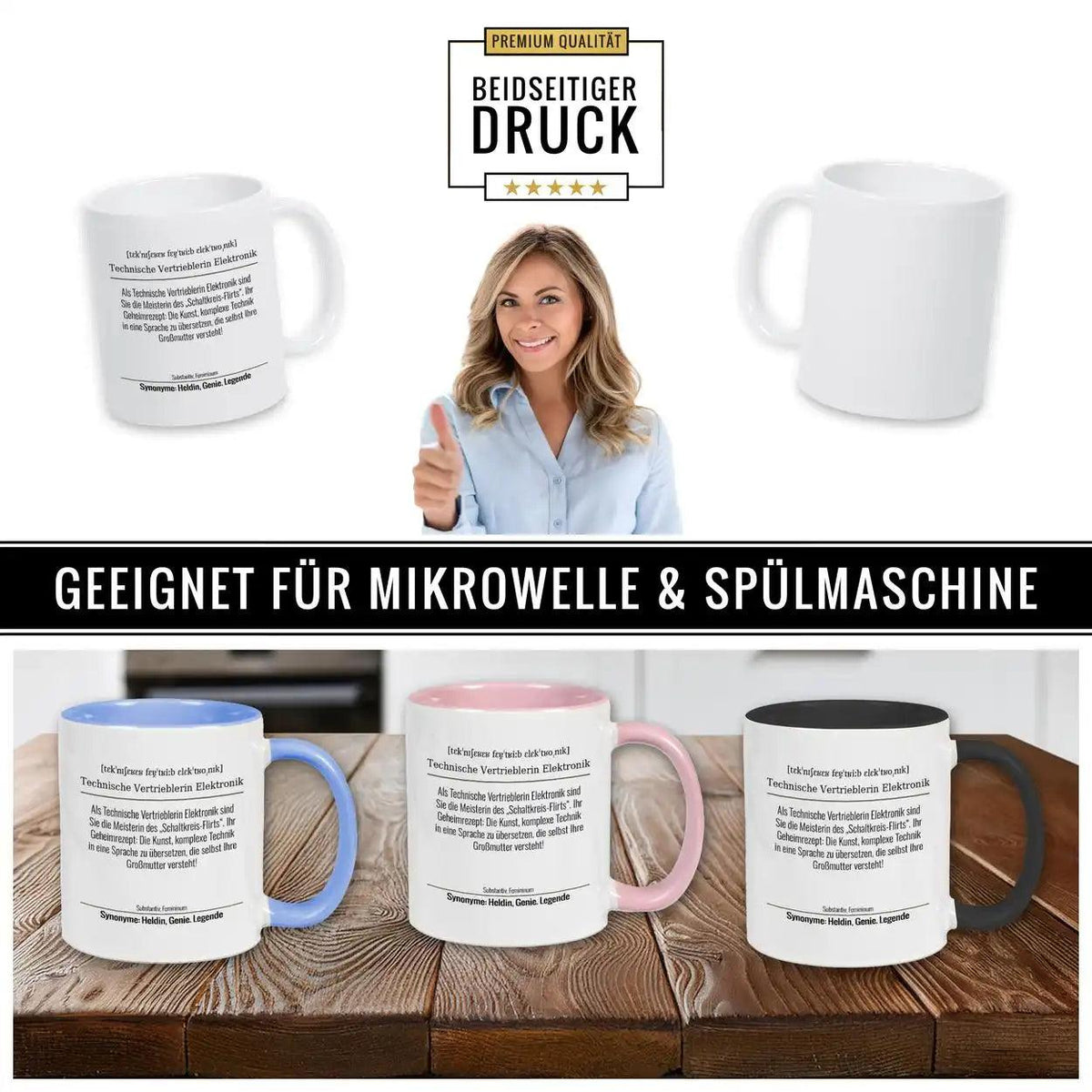 Tasse für Technische Vertrieblerin Elektronik - Druckerino