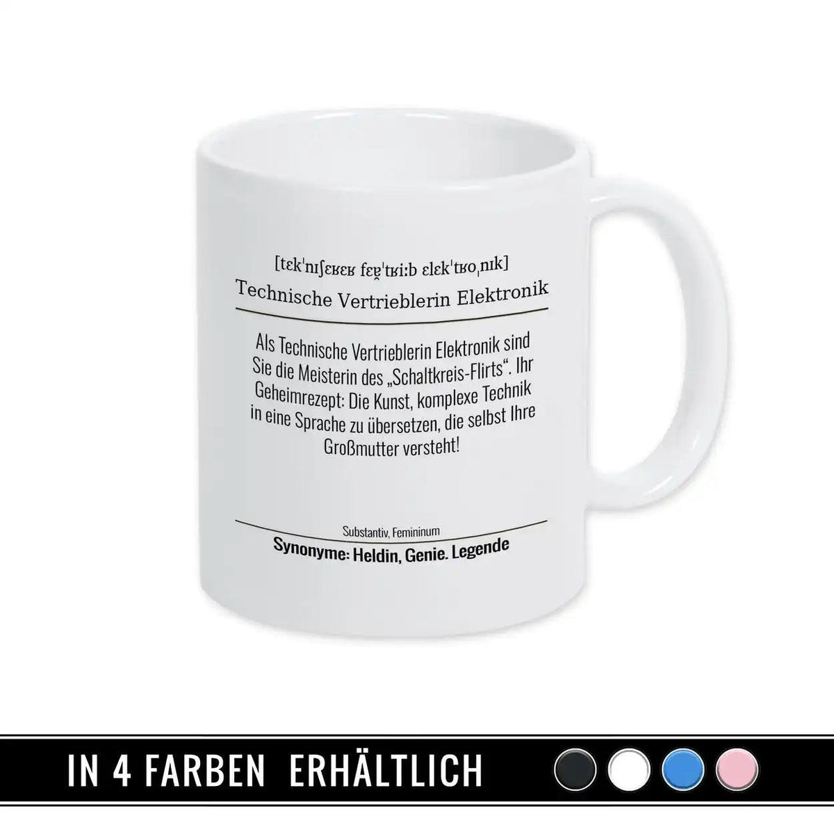 Tasse für Technische Vertrieblerin Elektronik - Druckerino