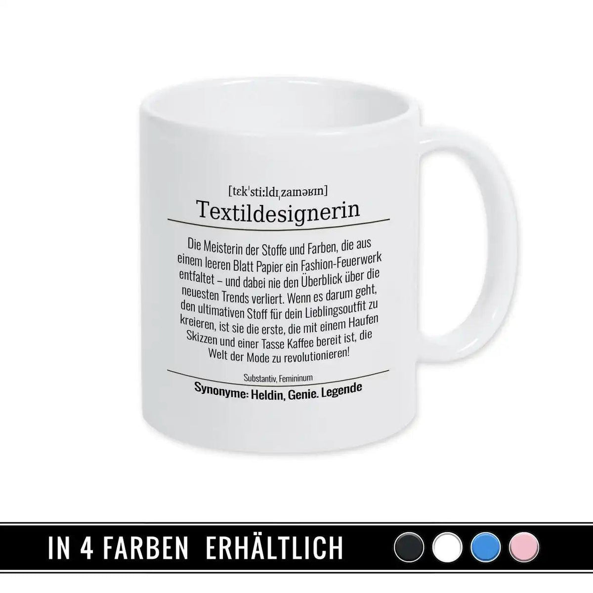 Tasse für Textildesignerin - Druckerino