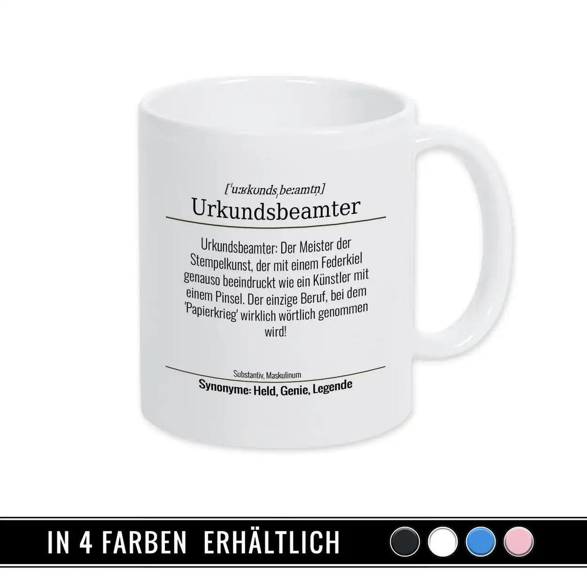 Tasse für Urkundsbeamter - Druckerino